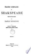 Teatro completo di Shakespeare, 5