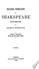 Teatro completo di Shakespeare