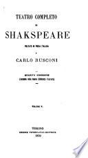 Teatro completo di Shakespeare