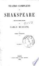 Teatro completo di Shakspeare