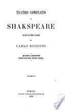 Teatro completo di Shakspeare