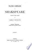 Teatro completo di Shakspeare