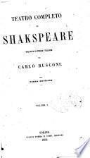 Teatro completo di Shakspeare °!]