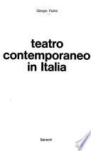 Teatro contemporaneo in Italia