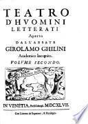 Teatro d'huomini letterati aperto