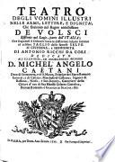 Teatro degli uomini illustri nelle armi, lettere, e dignità, che fiorirono nel regno antichissimo de'Volsci esistente nel Lazio, parte dell'Italia, etc