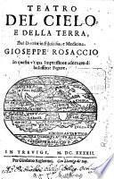 Teatro Del Cielo, E Della Terra