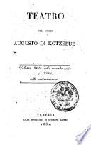 Teatro del signor Augusto di Kotzebue