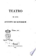 Teatro del signor Augusto di Kotzebue