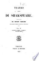 Teatro scelto di Shakspeare[!]