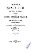 Teatro scelto spagnuolo antico e moderno raccolta dei migliori drammi, commedie e tragedie versione italiana di Giovanni La Cecilia