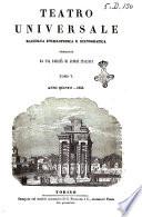 Teatro universale raccolta enciclopedica e scenografica