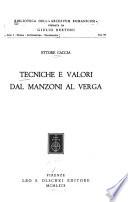 Tecniche e valori dal Manzoni al Verga