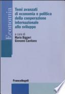 Temi avanzati di economia e politica della cooperazione internazionale allo sviluppo