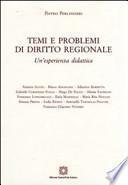 Temi e problemi del diritto regionale