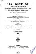 Temi genovese, raccolta di giurisprudenza