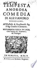 Tempesta amorosa, comedia. Novamente post in luce