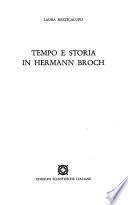 Tempo e storia in Hermann Broch