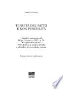 Tenuità del fatto e non punibilità. Con CD-ROM