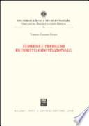 Teoremi e problemi di diritto costituzionale