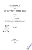 Teoria della retroattività delle leggi esposta da C. F. Gabba