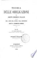 Teoria delle obligazioni nel diritto moderno italiano