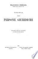 Teoria delle persone giuridiche