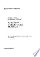 Teoria e storia dei generi letterari