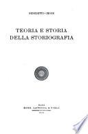 Teoria e storia della storiografia