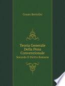 Teoria Generale Della Pena Convenzionale