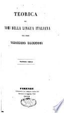 Teorica dei nomi della lingua italiana