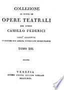 Teresa Frend ossia il Merito e la Fortuna, commedia in cinque atti