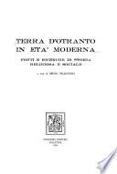 Terra d'Otranto in età moderna