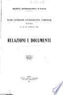 Terzo Congresso antischiavista nazionale, Roma, 21-22-23 aprile 1921