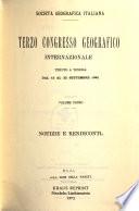 Terzo congresso geográfico internazionale, tenuto a Venezia dal 15 al 22 settembre 1881