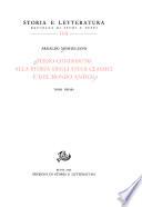Terzo contributo alla storia degli studi classici e del mondo antico