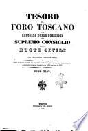 Tesoro del foro toscano