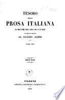 Tesoro della Prosa italiana dai primi tempi della lingua fino ai dè nostri novamente ordinato da Eugenio Albèri