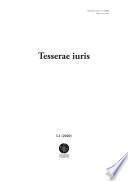 Tesserae iuris, I (2020) 1