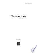 Tesserae iuris, I (2020) 2