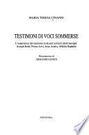 Testimoni di voci sommerse