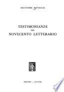 Testimonianze del Novecento letterario