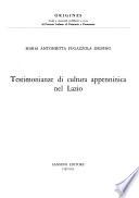 Testimonianze di cultura appenninica nel Lazio