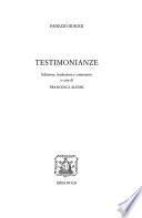 Testimonianze