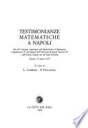 Testimonianze matematiche a Napoli