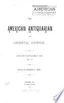 The American antiquarian and oriental journal