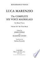 The complete six voice madrigals for mixed voices