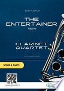 The Entertainer - Clarinet Quartet score & parts