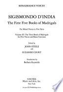The first five books of madrigals for mixed voices in five parts