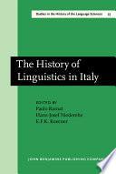 The History of Linguistics in Italy